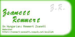 zsanett remmert business card